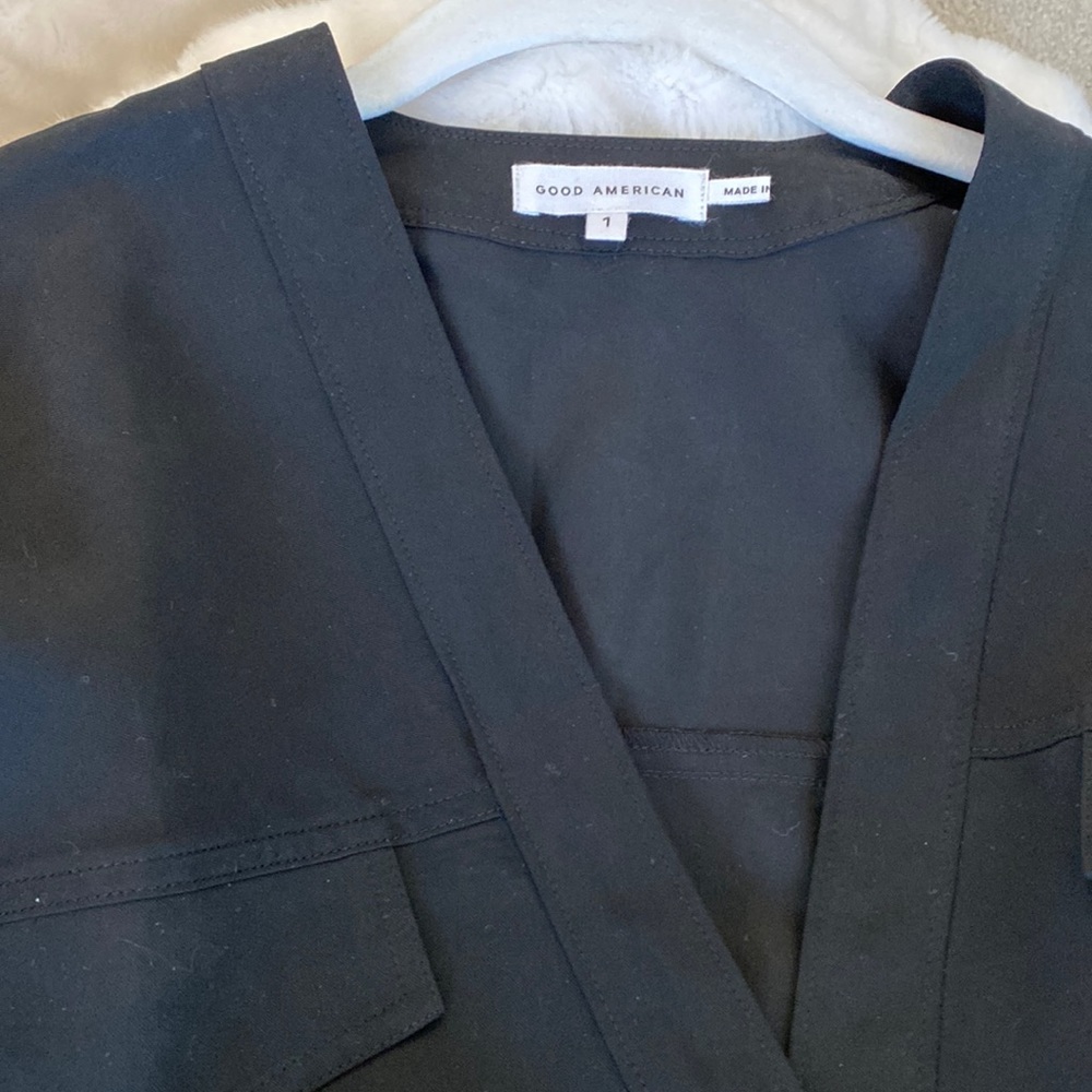 Good American black bodysuit